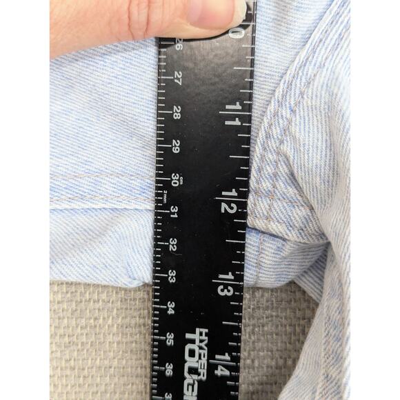 Riders Denim Jeans Shorts Size 14M High Waisted USA Light Blue Vintage -0925F84 - Picture 5 of 7